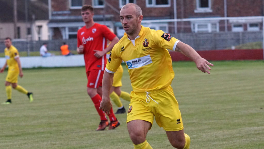 Gavin Cogdon in action for Spennymoor Town