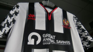 Spennymoor Town's home shirt for 2022/23
