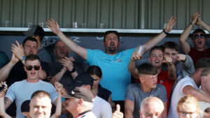 Spennymoor Town fans at The Brewery Field