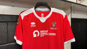 Spennymoor Town's temporary away shirt for the start of 2022/23