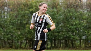 Spennymoor Town's Coral Colledge in action