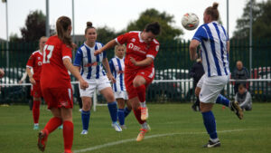 Spennymoor Town Ladies in action against Hartlepool United