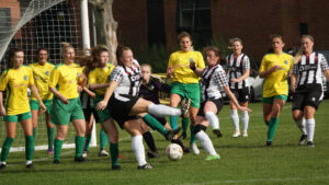 Spennymoor Town Ladies in action against Wallsend Boys Club Reserves