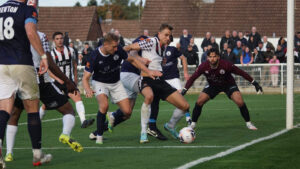 Glen Taylor in action for Spennymoor Town against Buxton