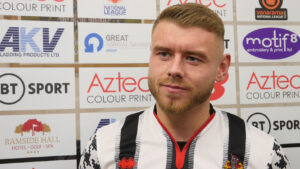 Spennymoor Town striker Paul Blackett