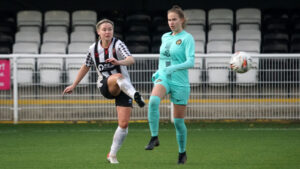 Coral Colledge in action for Spennymoor Town Ladies