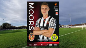 Spennymoor Town's Programme cover for the FA Trophy tie against Runcorn Linnets