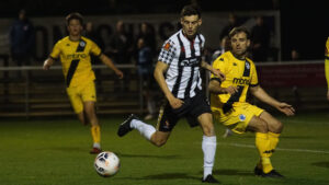 Tom Allan in action for Spennymoor Town