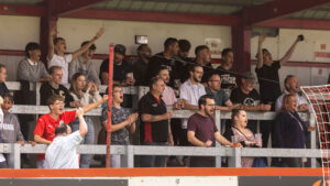 Brackley Town fans at St James Park