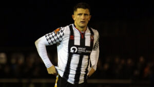 Rob Ramshaw in action for Spennymoor Town