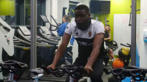 Spennymoor Town defender Lebrun Mbeka
