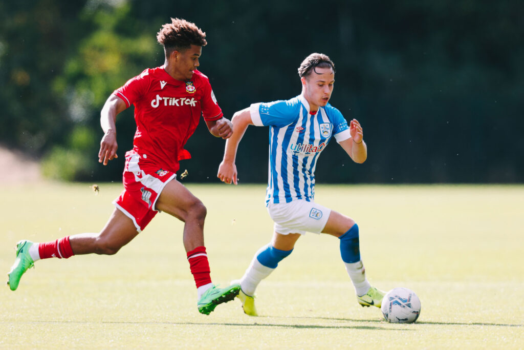 Connor Shanks in action for Huddersfield Town