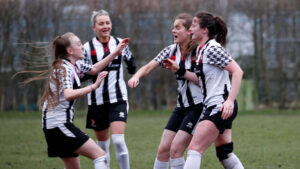 Spennymoor Town Ladies celebrate the goal against Norton
