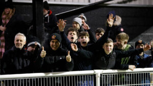 Spennymoor Town fans at The Brewery Field