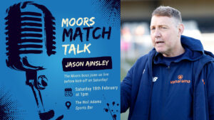 Spennymoor Town boss Jason Ainsley joining Moors Match Talk