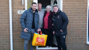 Moors in the Community delivering meals to people in the local area