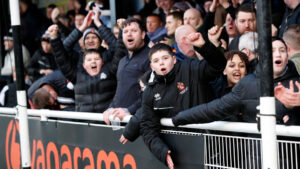 Spennymoor Town fans at The Brewery Field