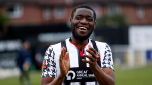 Spennymoor Town defender Lebrun Mbeka