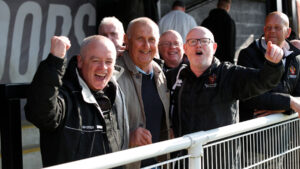 Spennymoor Town fans at The Brewery Field