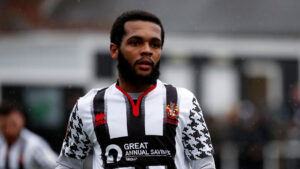 AJ Greaves in action for Spennymoor Town