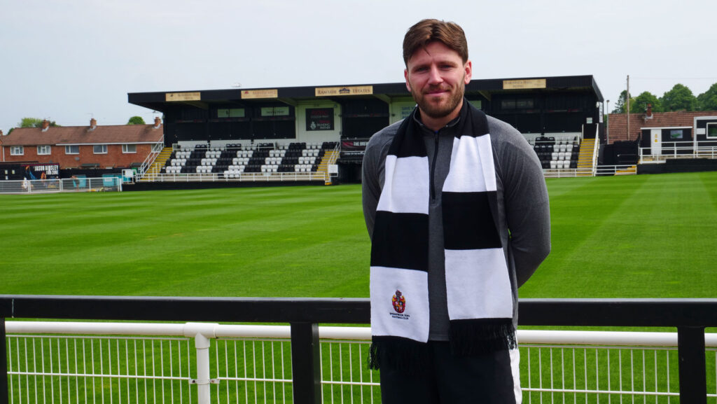 Spennymoor Town goalkeeper James Montgomery at The Brewery Field