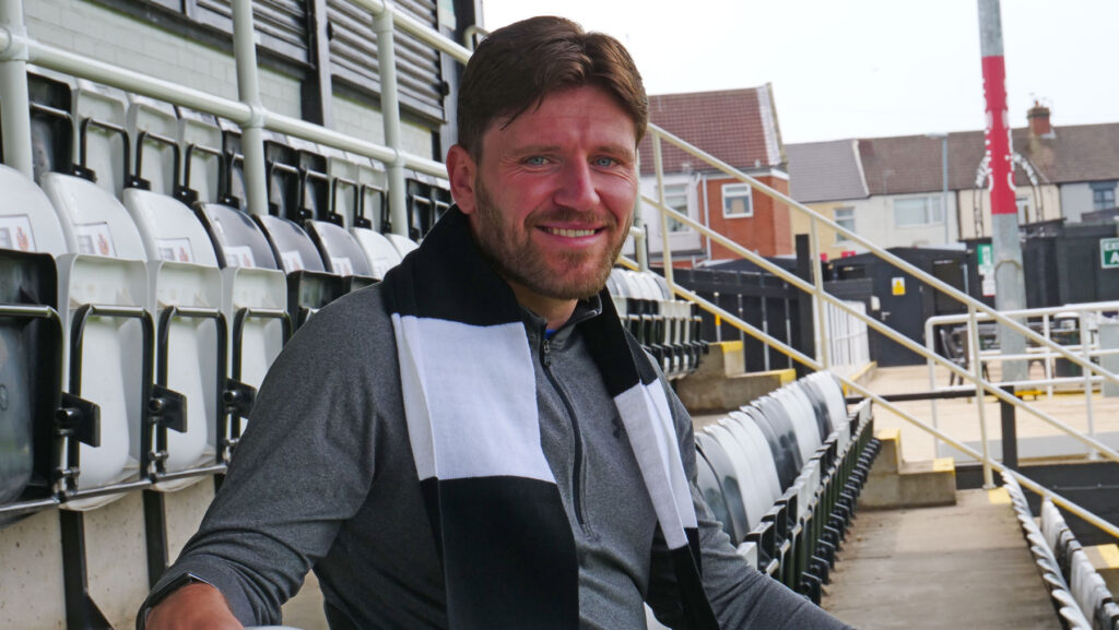 Spennymoor Town goalkeeper James Montgomery at The Brewery Field