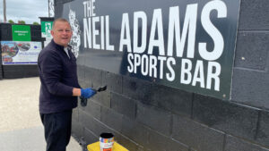 Mick Hutchinson is a regular volunteer at The Brewery Field