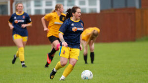 Shannon Reed in action for Spennymoor Town Ladies