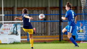 Spennymoor Town Ladies winger Beth Enguita scores against Redcar Town
