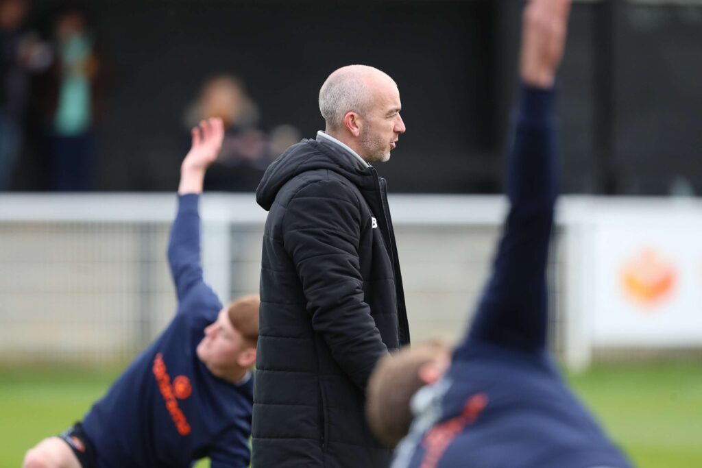 during the Vanarama National League North match between Spennymoor Town and Boston United at the Brewery Field, Spennymoor on Saturday 4th November 2023. (Photo: Mark Fletcher | MI News)