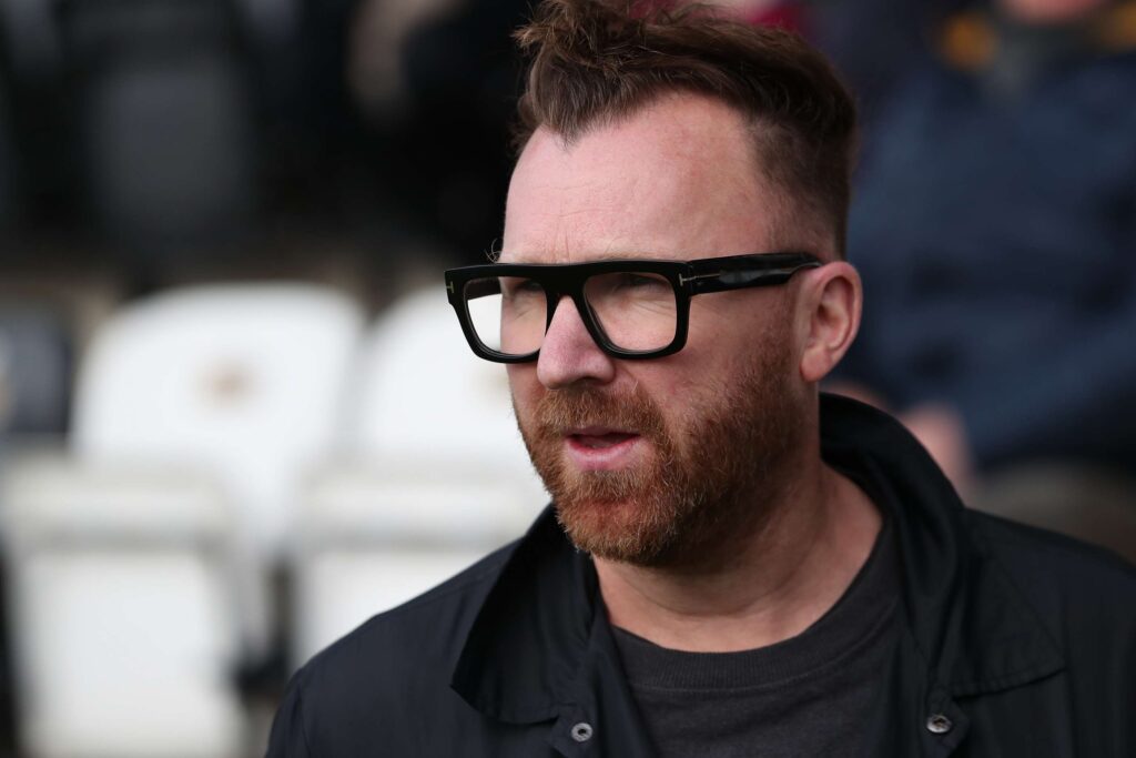 during the Vanarama National League North match between Spennymoor Town and Boston United at the Brewery Field, Spennymoor on Saturday 4th November 2023. (Photo: Mark Fletcher | MI News)