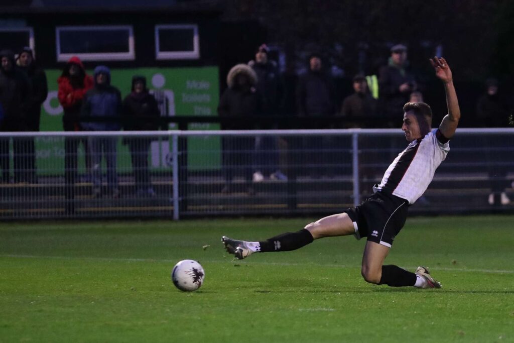 during the Vanarama National League North match between Spennymoor Town and Boston United at the Brewery Field, Spennymoor on Saturday 4th November 2023. (Photo: Mark Fletcher | MI News)