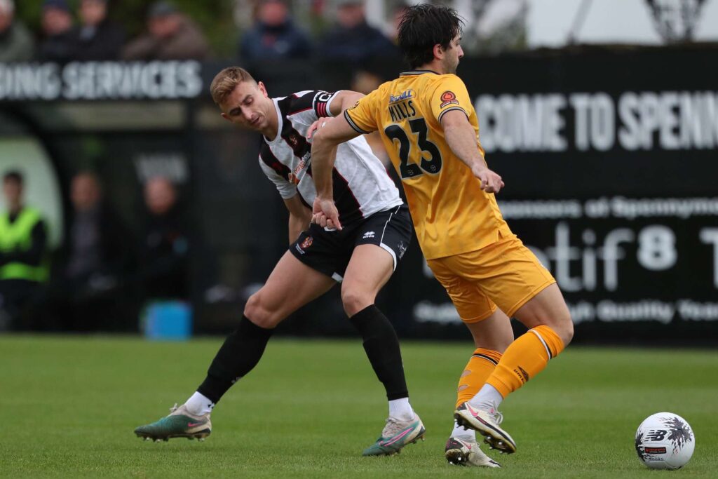 during the Vanarama National League North match between Spennymoor Town and Boston United at the Brewery Field, Spennymoor on Saturday 4th November 2023. (Photo: Mark Fletcher | MI News)