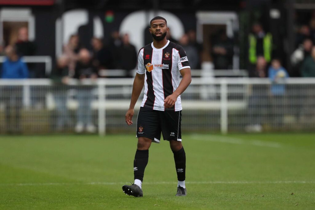 during the Vanarama National League North match between Spennymoor Town and Boston United at the Brewery Field, Spennymoor on Saturday 4th November 2023. (Photo: Mark Fletcher | MI News)