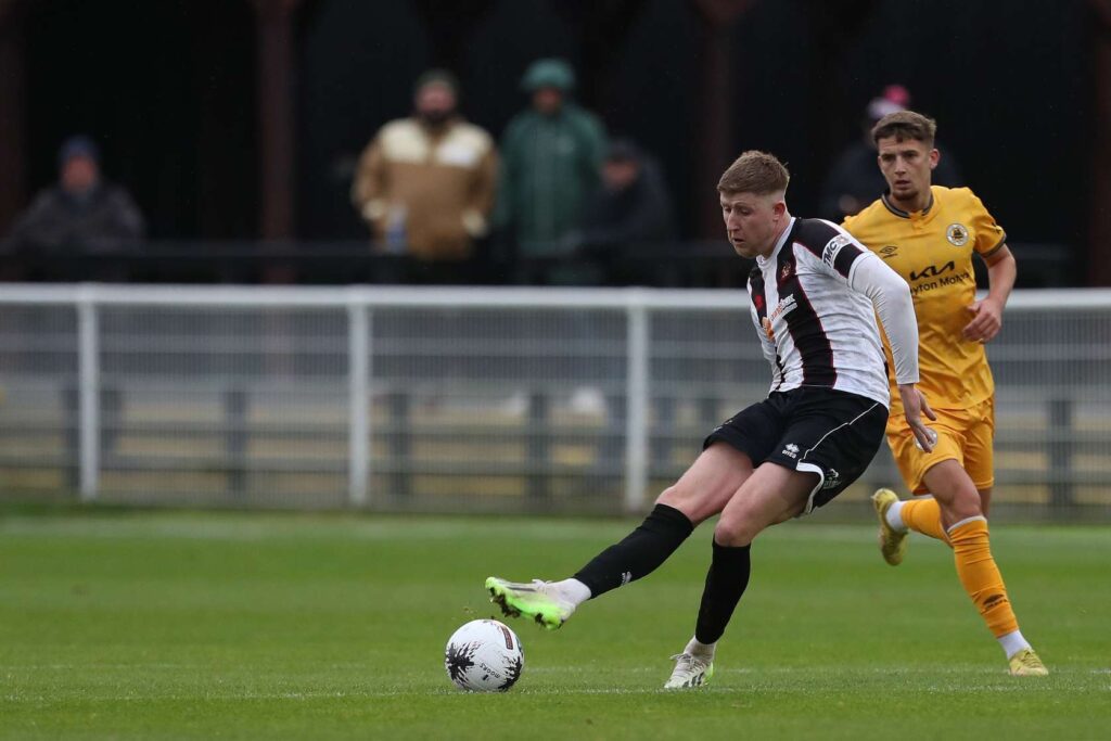 during the Vanarama National League North match between Spennymoor Town and Boston United at the Brewery Field, Spennymoor on Saturday 4th November 2023. (Photo: Mark Fletcher | MI News)