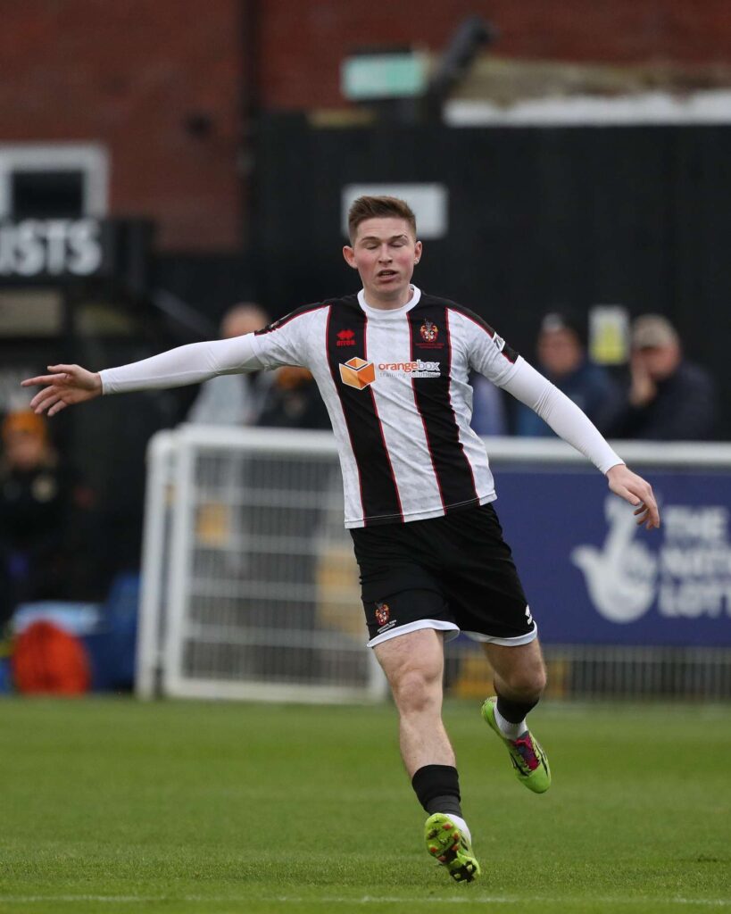 during the Vanarama National League North match between Spennymoor Town and Boston United at the Brewery Field, Spennymoor on Saturday 4th November 2023. (Photo: Mark Fletcher | MI News)