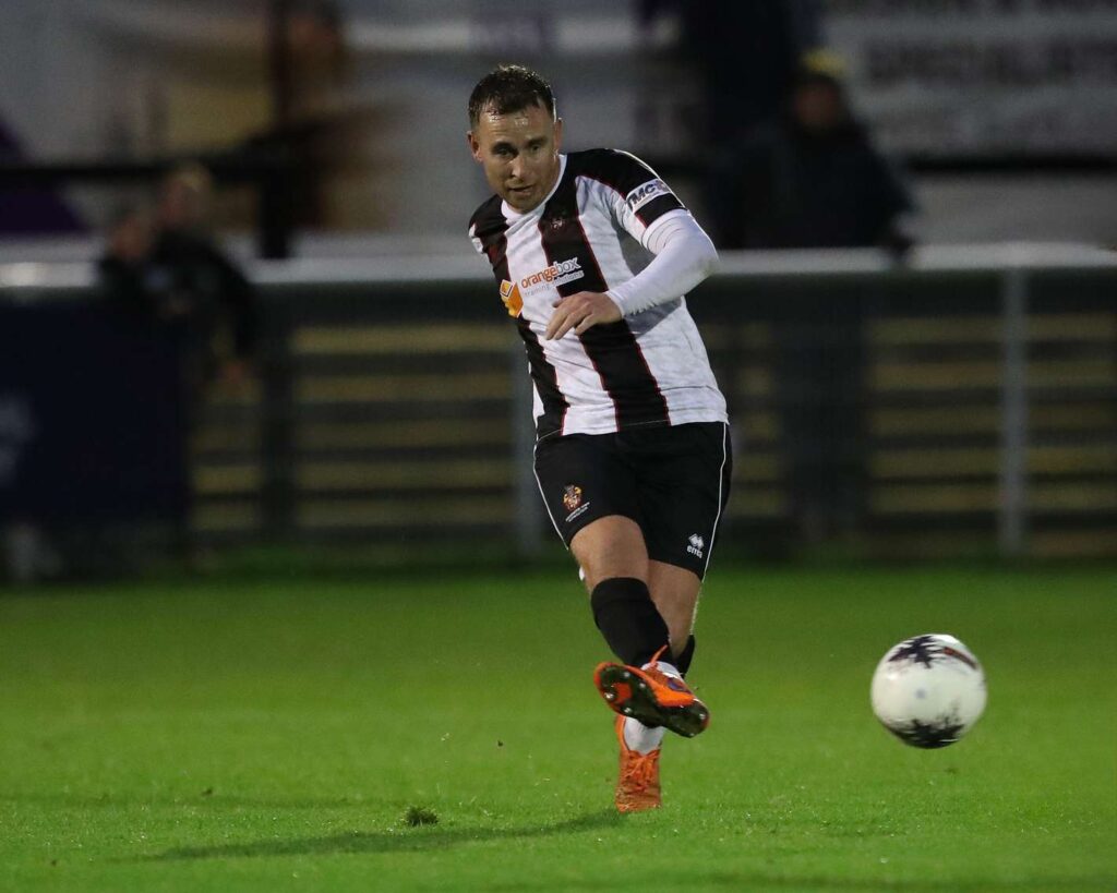 during the Vanarama National League North match between Spennymoor Town and Boston United at the Brewery Field, Spennymoor on Saturday 4th November 2023. (Photo: Mark Fletcher | MI News)