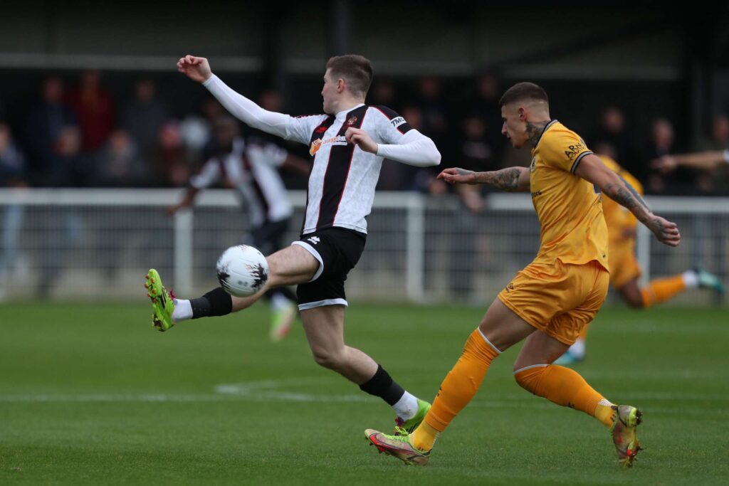 during the Vanarama National League North match between Spennymoor Town and Boston United at the Brewery Field, Spennymoor on Saturday 4th November 2023. (Photo: Mark Fletcher | MI News)