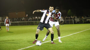 Callum Ross in action for Spennymoor Town against South Shields