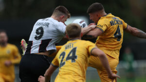 Spennymoor Town's Glen Taylor in action against Boston United
