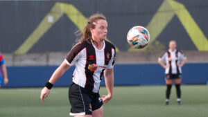 Autumn Colledge in action for Spennymoor Town Ladies