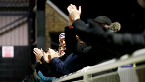 Spennymoor Town fans at The Brewery Field