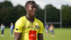 Harrogate Town striker Emmanuel Ilesanmi