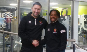 Spennymoor Town boss Graeme Lee welcomes new signing Donald Chimalilo