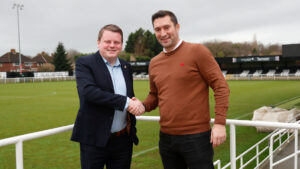 Spennymoor Town Managing Director with new First Team Manager Graeme Lee