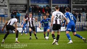 Spennymoor Town in action at Curzon Ashton