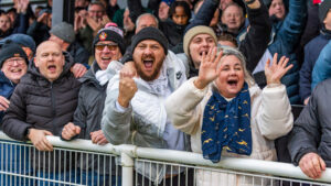 Spennymoor Town fans at The Brewery Field