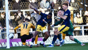 Action from Boston United v Spennymoor Town