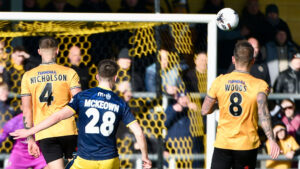 Spennymoor Town's Corey McKeown scores against Boston United