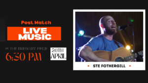 Live music from Ste Fothergill at Spennymoor Town